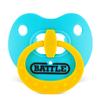 Battle Sports Binky Oxygen Football Mouthguard - Detachable Strap, Maximum Breathability, Works with Braces & No Boiling Required - Baby Blue/Yellow view 1