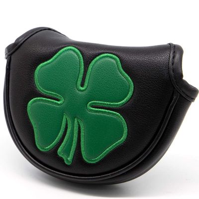 barudan golf Putter Cover Half Mallet Putter Headcover Magnetic Club Protector (Black)