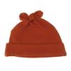 My Lello Baby Vintage Rabbit Ears Cotton Beanie Hat - (0-6mo) - Rust Orange view 1