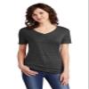 JERZEES Women's Snow Heather Jersey V-Neck XL Black Ink view 1