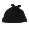 My Lello Baby Vintage Rabbit Ears Cotton Beanie Hat - (0-6mo) - Black view 1