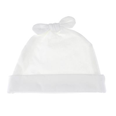 My Lello Baby Vintage Rabbit Ears Cotton Beanie Hat - (0-6mo) - White