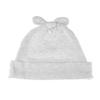 My Lello Baby Vintage Rabbit Ears Cotton Beanie Hat - (0-6mo) - Light Heather Gray view 1