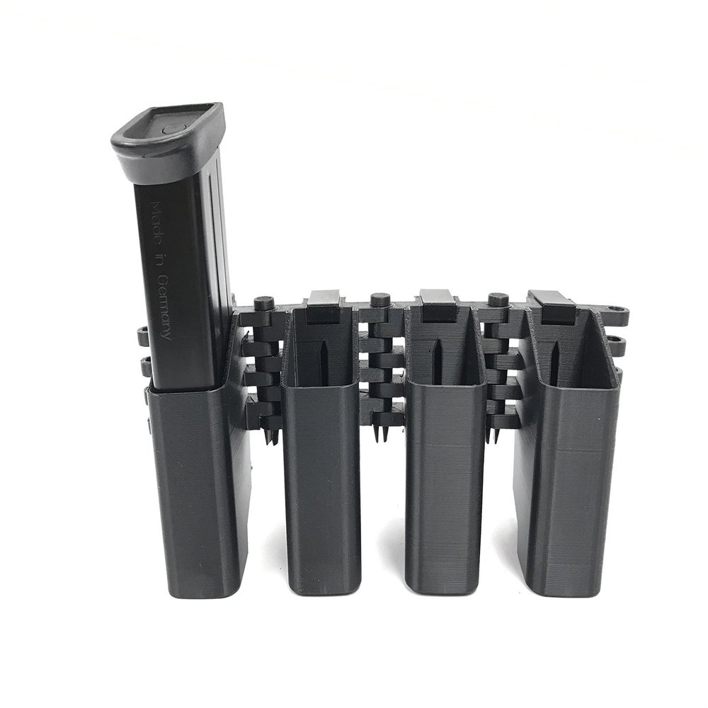 eAMP Challenger - H&K MK23 45 Full Size Quad Mag Pouch - MagP0161-D