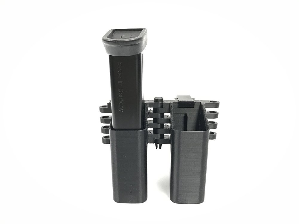 eAMP Challenger - H&K MK23 45 Full Size Dual Mag Pouch - MagP0161-B