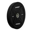 GYMENIST Bumper Plates is Made for 2 Inch Olympic Bars, Available from 10 LB up to 55 LB Premium Commercial Gym Quality Single (15-LB), Black view 2
