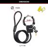 Master Lock Bike Lock Cable with Cuff, Key, 1000 x 80 x 27 mm, for Bike Scooter Quad Stroller view 3