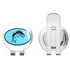 888 Graphics Fish Jumping Golf Hat Clip with Magnetic Ball Marker view 1