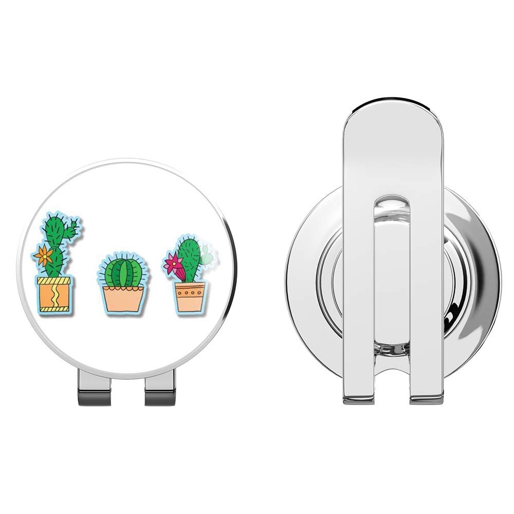 888 Graphics Cute Cacti Golf Hat Clip with Magnetic Ball Marker