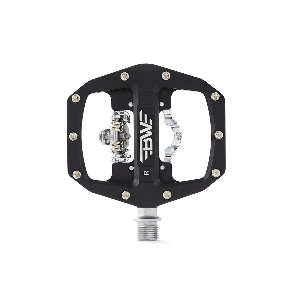 BW USA Rock Garden Combo Pedals Dual Sided MTB Platform and SPD Compatible Bike Pedals