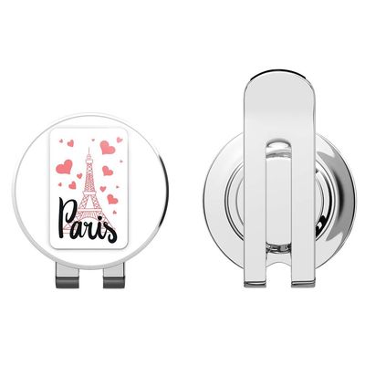 888 Graphics Eiffel Tower Paris Golf Hat Clip with Magnetic Ball Marker