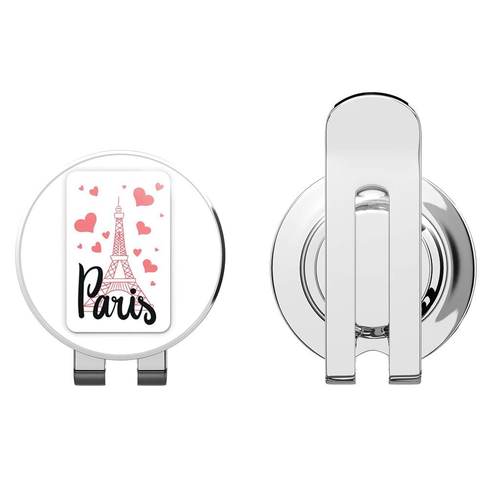 888 Graphics Eiffel Tower Paris Golf Hat Clip with Magnetic Ball Marker