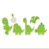 888 Graphics Cute Dinosaurs Green Golf Hat Clip with Magnetic Ball Marker view 4