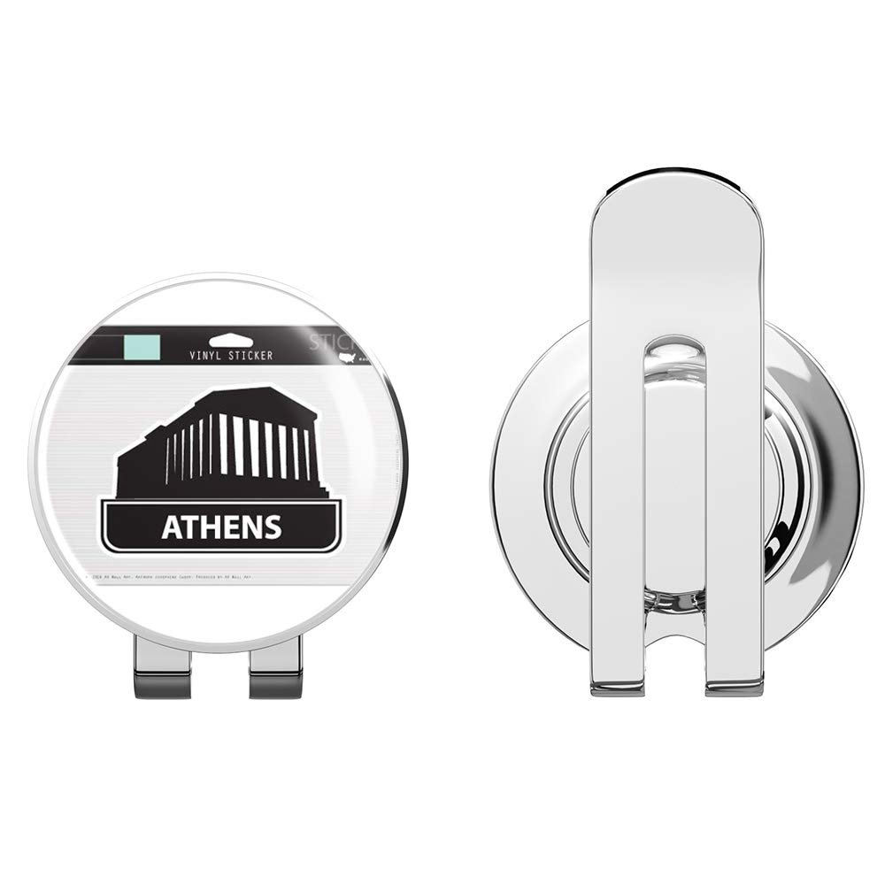 888 Graphics Athens Parthenon Greece Suitcase Golf Hat Clip with Magnetic Ball Marker