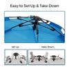 Leedor Beach Tent Sun Shelter Instant Beach Umbrella Easy with UPF 50+ UV Portable Windproof Pop Up Shade for 3 to 4 Person for Family Patent Pending view 2