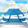 Leedor Beach Tent Sun Shelter Instant Beach Umbrella Easy with UPF 50+ UV Portable Windproof Pop Up Shade for 3 to 4 Person for Family Patent Pending view 3