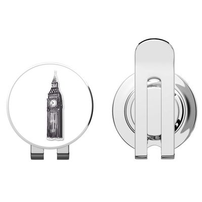 888 Graphics Big Ben London Travel Golf Hat Clip with Magnetic Ball Marker