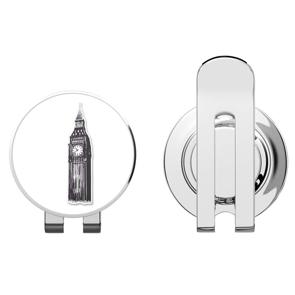 888 Graphics Big Ben London Travel Golf Hat Clip with Magnetic Ball Marker