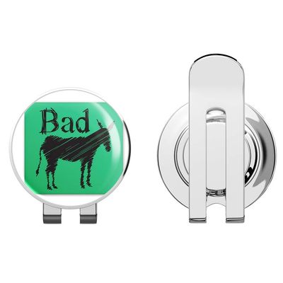 888 Graphics Bad Ass Funny Donkey Golf Hat Clip with Magnetic Ball Marker