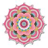 888 Graphics Mandala Beautiful Pink Golf Hat Clip with Magnetic Ball Marker view 4
