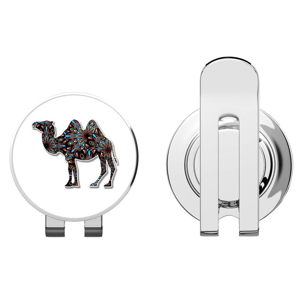 888 Graphics Camel Colorful Trendy Golf Hat Clip with Magnetic Ball Marker
