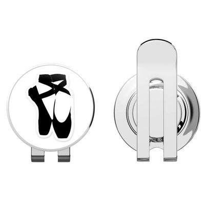 888 Graphics Ballet Shoes Golf Hat Clip with Magnetic Ball Marker