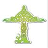 888 Graphics Celtic Cross Green Golf Hat Clip with Magnetic Ball Marker view 4