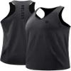 NELEUS Men's 3 Pack Running Tank Tops Dry Fit Muscle Athletic Workout Shirts,5069,Grey Black,Light Grey,Red,US L,EU XL view 2