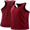 NELEUS Men's 3 Pack Running Tank Tops Dry Fit Muscle Athletic Workout Shirts,5069,Grey Black,Light Grey,Red,US L,EU XL view 3