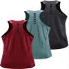 NELEUS Men's 3 Pack Running Tank Tops Dry Fit Muscle Athletic Workout Shirts,5069,Grey Black,Light Green,Red,US XL,EU 2XL view 1