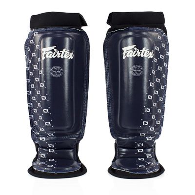 Fairtex SP6 Muay Thai Shin Guards for Men, Women, Kids | Shin Guards Made with Neoprene Material & are Premium, Lightweight & Durable | Reinforced Paddings on The Shins (Blue/Small)