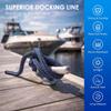 Amarine Made 1/2" x 25' Dock Lines, 4 Pack Boat Dock Lines for Boat, Double Braided Boat Lines with Loop Docking, Black Dock Line with 12" Eyelet view 4