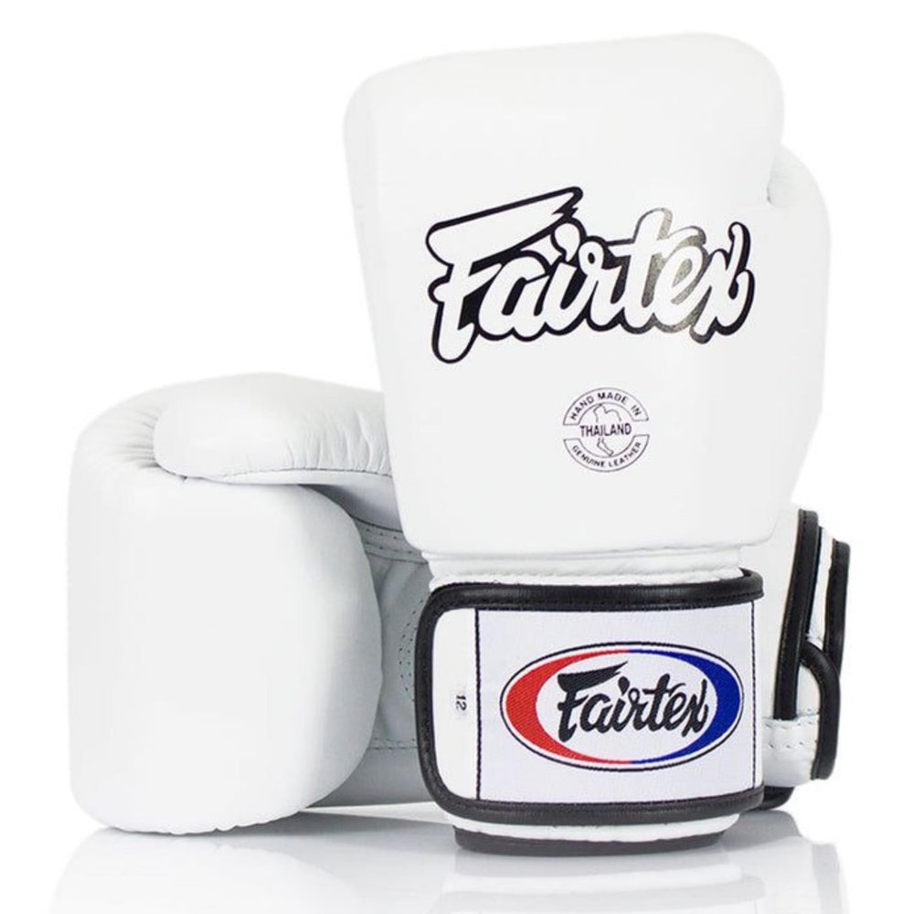 Fairtex BGV1 Muay Thai Boxing Training Sparring Gloves for Men, Women, Kids| Premium Quality, Light Weight & Shock Absorbent Kids- 4 oz Boxing Gloves -White