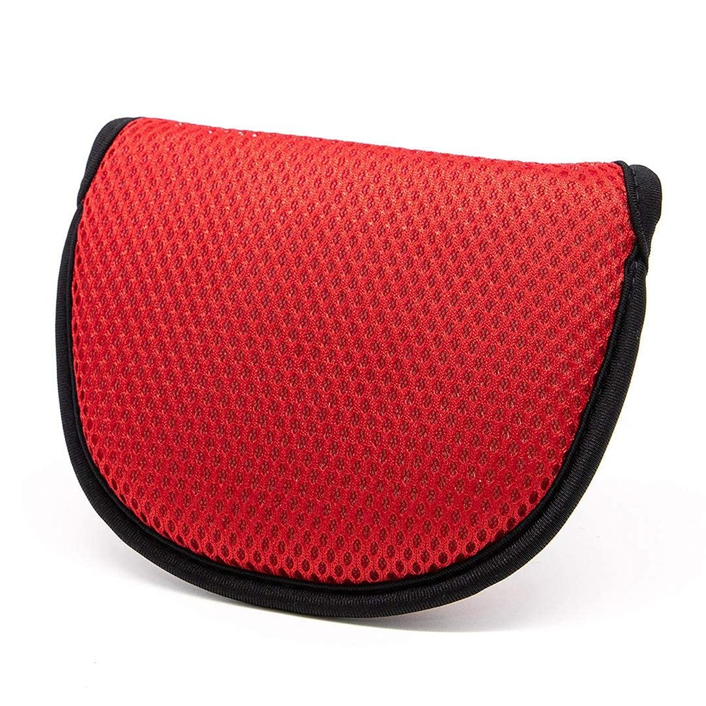 Barudan Golf Mesh Lightweight Putter Cover Mallet Putter Headcover Club Protector for Odyssey 2ball Scotty Cameron Futura Ping Taylormade 4 Colors Option Black Blue red Grey (Red)
