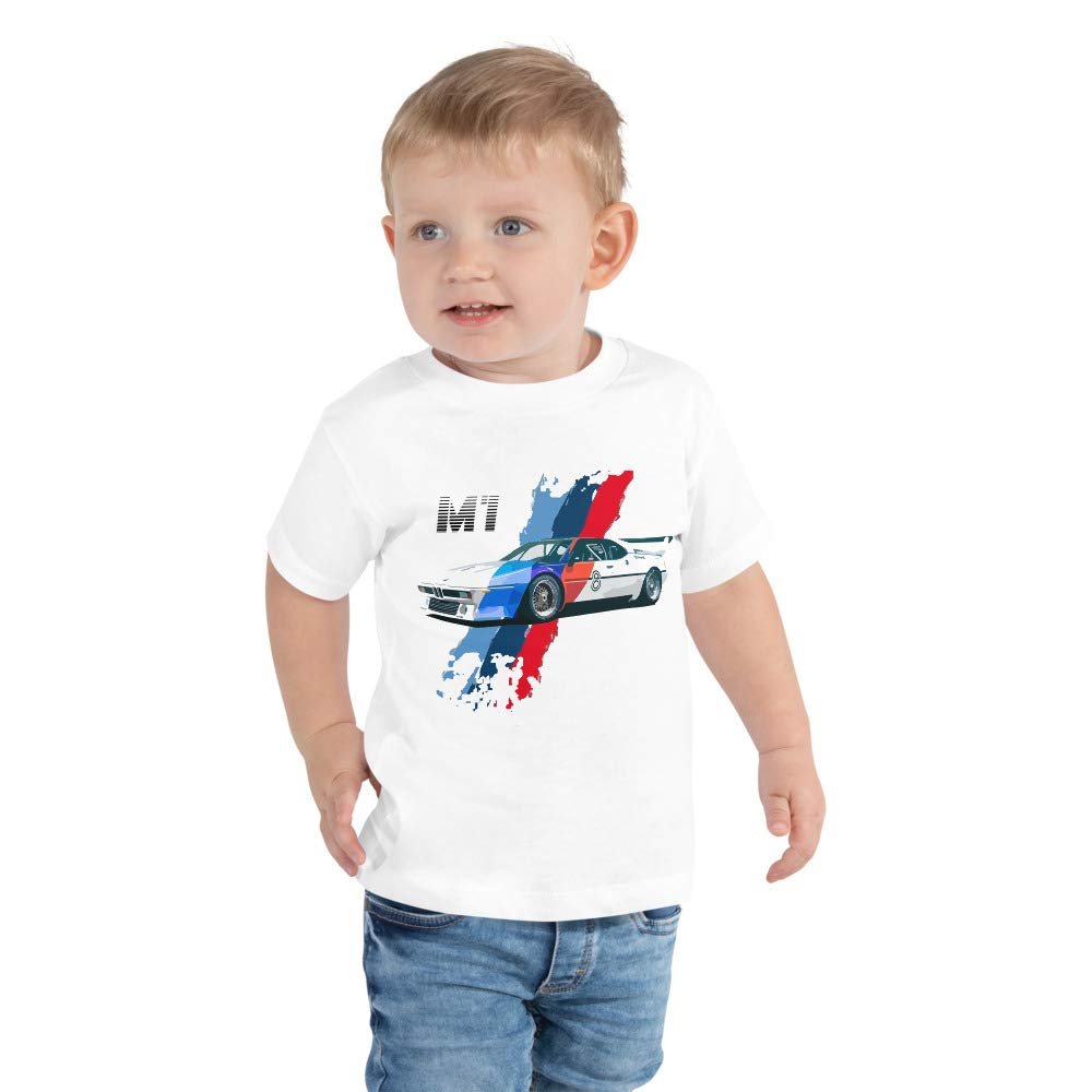 JG Infinite M1 Procar Race Car Toddler Short Sleeve Tee White