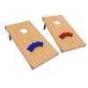 Cornhole Set - 4ftx2ft Regulation Size Outdoor Bean Bag Toss with 8 Bags Included - Yard Games for Adults and Kids by Trademark Games (Blue, Red, Tan) view 1
