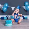 AWAYTR Baby Boys Cake Smash Outfit - First Birthday Party Suspenders Bow Tie Bloomers Set (Royal blue) view 2