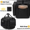 DBTAC Gun Range Bag Large | Tactical 4+ Pistol Shooting Range Duffle Bag for Handguns and Ammo with 2X Removable Hook & Loop Divider for DSLR | US Flag Patch + Universal Holster Included (Black) view 4