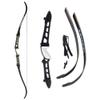 68" Archery Takedown Recurve Bow and Arrows Aluminum18lbs-40lbs Bow Riser Hunting Recurve Bows Target Practice Longbow with 6pcs Carbon Arrows for Shooting Competition Game (Type1,Black, 22lbs) view 1