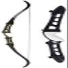 68" Archery Takedown Recurve Bow and Arrows Aluminum18lbs-40lbs Bow Riser Hunting Recurve Bows Target Practice Longbow with 6pcs Carbon Arrows for Shooting Competition Game (Type1,Black, 22lbs) view 2