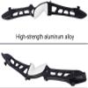 68" Archery Takedown Recurve Bow and Arrows Aluminum18lbs-40lbs Bow Riser Hunting Recurve Bows Target Practice Longbow with 6pcs Carbon Arrows for Shooting Competition Game (Type1,Black, 34lbs) view 3