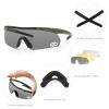 xaegistac Shooting Glasses Eye Protection for Shooting Range,Tactical Glasses with 3 Interchangeable Lens High Impact Eye Protection view 2