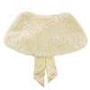 easyforever Kids Big Girls Faux Fur Bolero Shrug Jacket Cloak Princess Cape Accessories for Wedding Champagne One_Size view 2