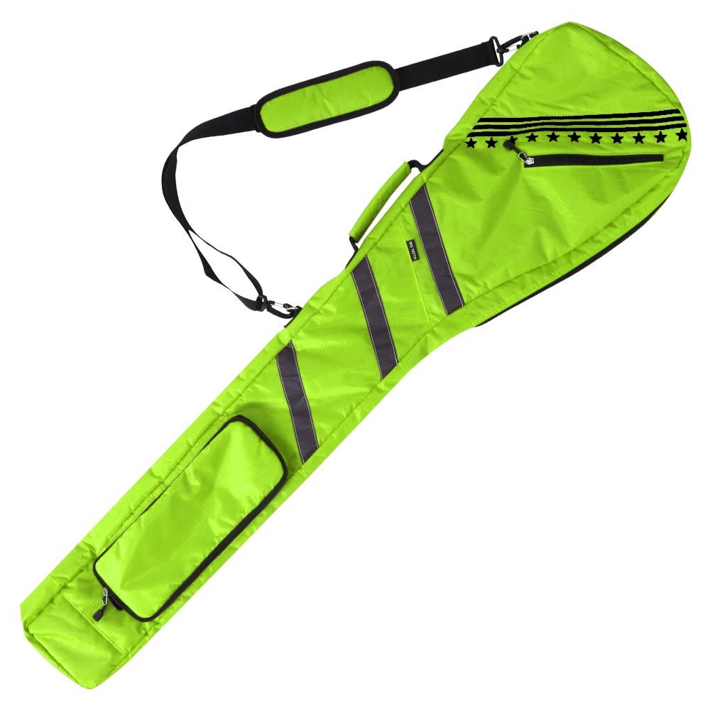 Big Teeth Golf Sunday Bag, Small Golf Bag Lightweight, Par 3 Golf Bag for A Few Clubs Driving Range, Practice with Carry Shoulder Strap Foldable Multi-Colour