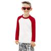 City Threads Boys Rashguard Swim Shirt UPF 50+ Soft Comfortable Durable Sun Protection Made in USA, White with Red, 3-6 Months view 1