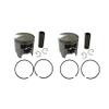 Asaki Set of 2 Piston Kit Compatible with Yamaha Snowmobile Excel V 540 09-808-02 8R6-11636 8H8-11636 Oversize 0.50 with Ring view 1
