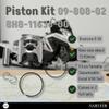 Asaki Set of 2 Piston Kit Compatible with Yamaha Snowmobile Excel V 540 09-808-02 8R6-11636 8H8-11636 Oversize 0.50 with Ring view 2