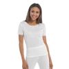 2 Pack Womens Hot Stuff Co Thermal Short Sleeve Vest White XL