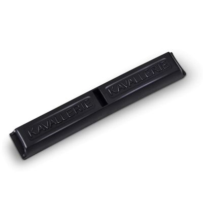 Kavallerie Gel Curb Chain Guard - Rectangular Black Chain Cover Made with Soft Elastic Gel to Protect The Jaw of Sensitive Horses Against Rubbing and Pinching, Perfect for English Curb Chains