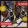 Kavallerie Gel Curb Chain Guard - Rectangular Black Chain Cover Made with Soft Elastic Gel to Protect The Jaw of Sensitive Horses Against Rubbing and Pinching, Perfect for English Curb Chains view 4